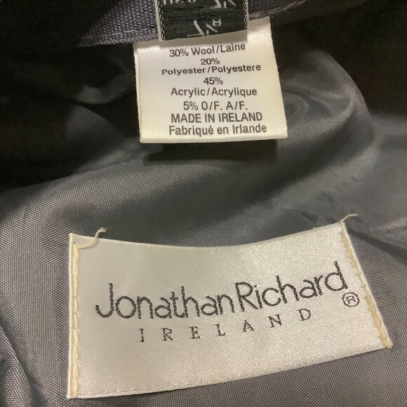 Jonathan Richard Ireland Plaid Newsboy Cap Hat Green/Blue Size M 7 1/8 7 1/4 - Picture 8 of 8